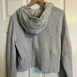 Lululemon grey scuba with hood